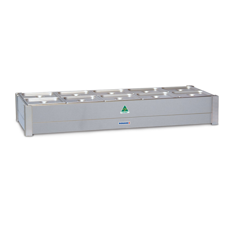 Roband BM25A   Hot Bain Marie 10 x 1/2 size pans, double row