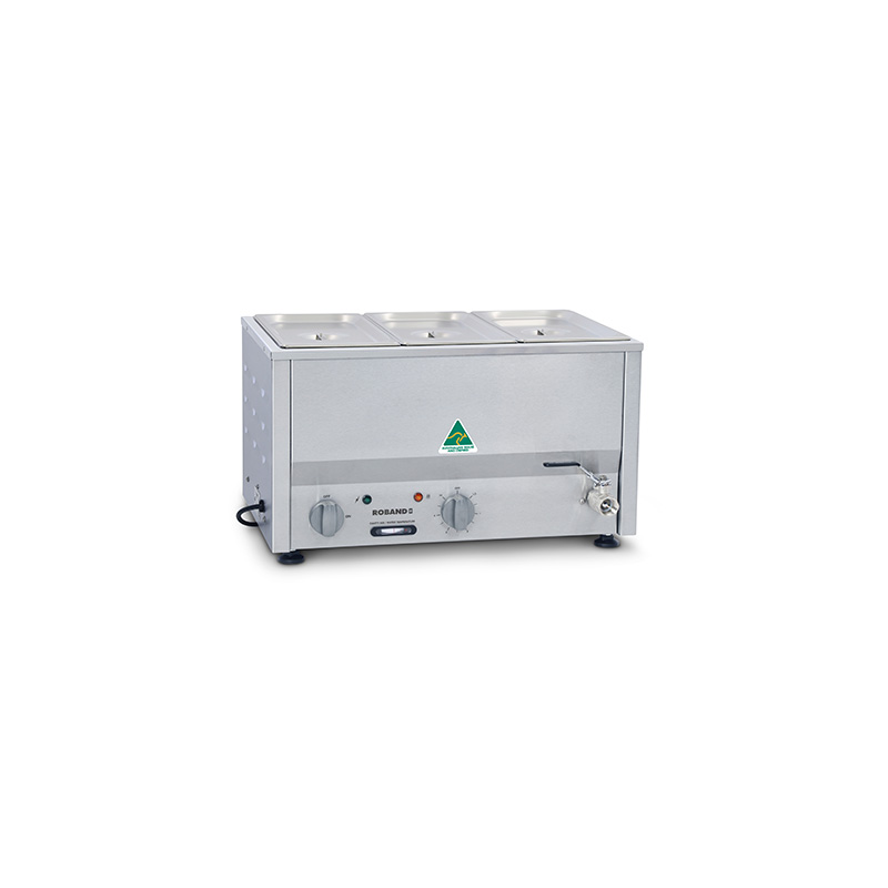 Roband BM2C   Counter Top Bain Marie 3 x 1/3 size 150mm pans