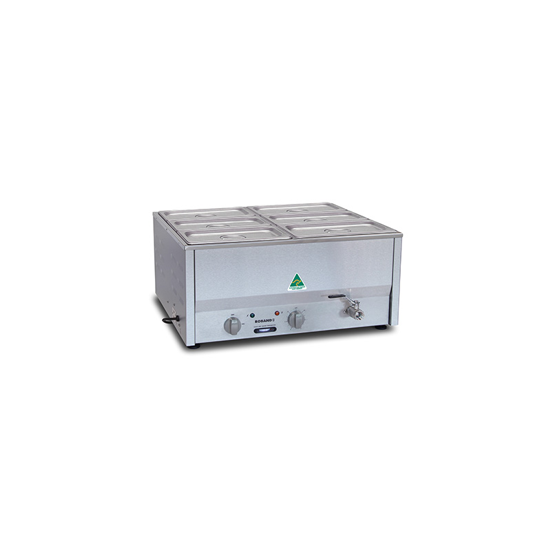 Roband BM4C   Counter Top Bain Marie  6 x 1/3 size 150mm pans