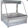 Roband C22RD   Curved Glass Hot Food Display Bar, 4 pans double row with roller doors