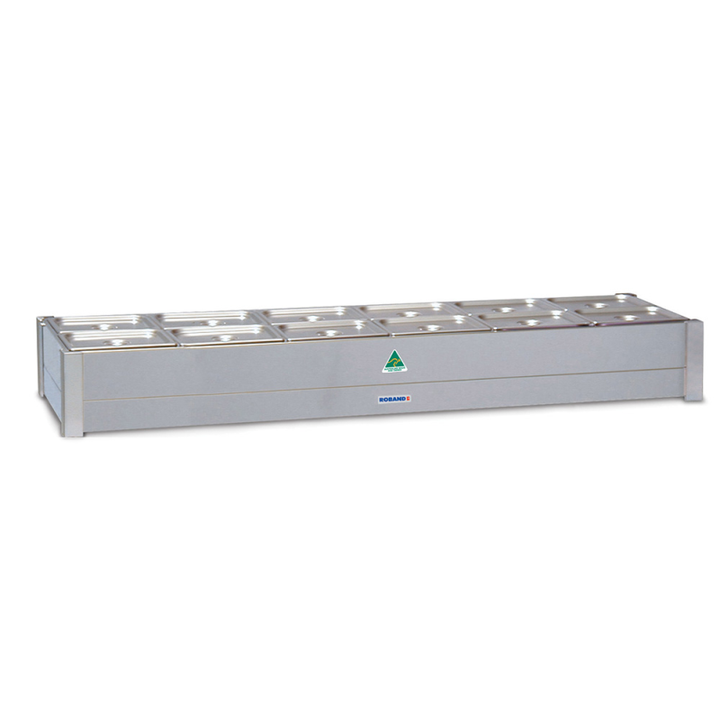 Roband BR25   Refrigerated Bain Marie 10 x 1/2 size, pans not included, double row