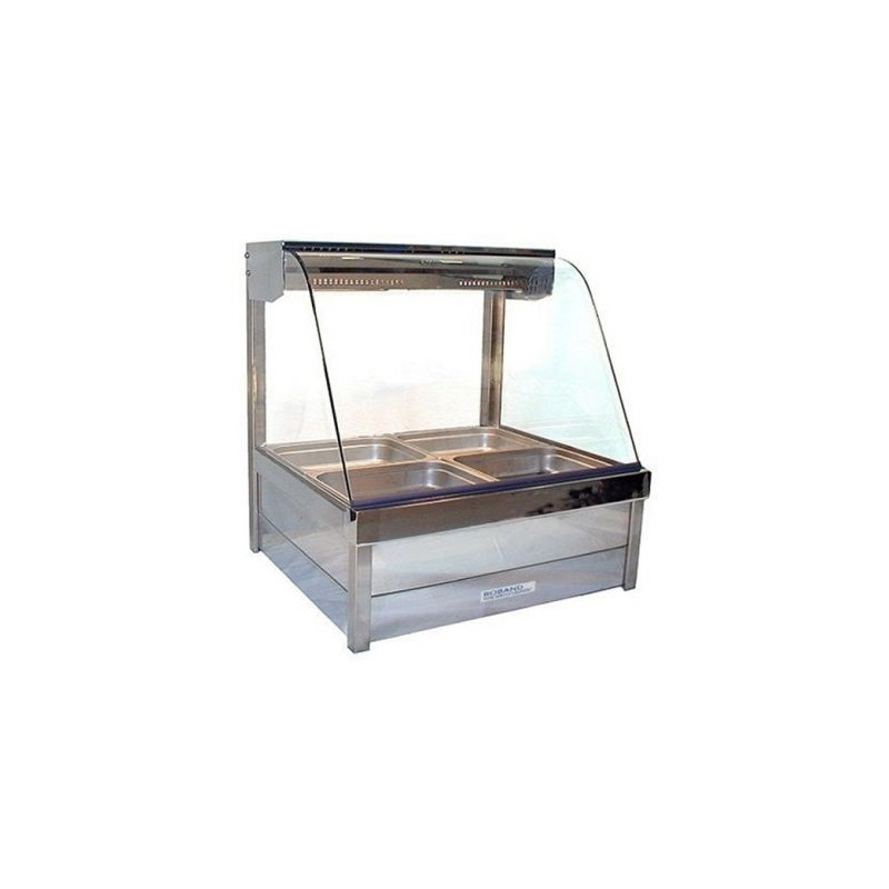 Roband C22   Curved Glass Hot Food Display Bar, 4 pans double row
