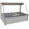 Roband C23   Curved Glass Hot Food Display Bar, 6 pans double row