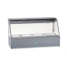 Roband C23RD   Curved Glass Hot Food Display Bar, 6 pans double row with roller doors