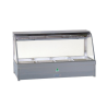 Roband C25 Curved Glass Hot Food Display Bar, 10 pans double row