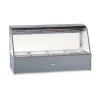 Roband C25RD   Curved Glass Hot Food Display Bar, 10 pans double row with roller doors