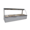 Roband C26RD   Curved Glass Hot Food Display Bar, 12 pans double row with roller doors