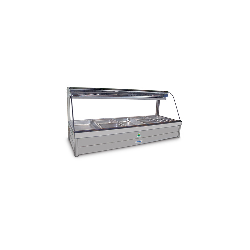 Roband CFX25RD   Curved Glass Refrigerated Display Bar - Piped and Foamed only (no motor), 10 pans