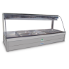 Roband CFX25RD   Curved Glass Refrigerated Display Bar - Piped and Foamed only (no motor), 10 pans