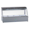 Roband CFX26RD   Curved Glass Refrigerated Display Bar - Piped and Foamed only (no motor), 12 pans