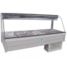 Roband CRX26RD   Curved Glass Refrigerated Display Bar, 12 pans