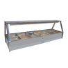 Roband E26RD   Straight Glass Hot Food Display Bar, 12 pans double row with roller door