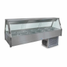 Roband EFX26RD   Straight Glass Refrigerated Display Bar - Piped and Foamed only (no motor), 12 pans