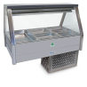 Roband ERX23RD   Straight Glass Refrigerated Display Bar, 6 pans