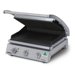 Roband GSA810RT   Grill Station 8 slice, non stick with ribbed top plate, 10 Amp