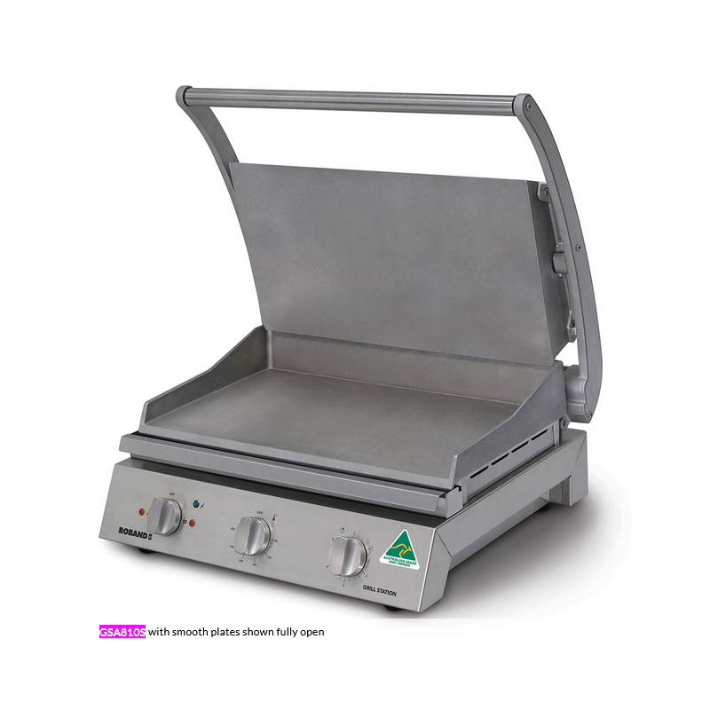 Roband GSA810S   Grill Station 8 slice, smooth plates, 10 Amp