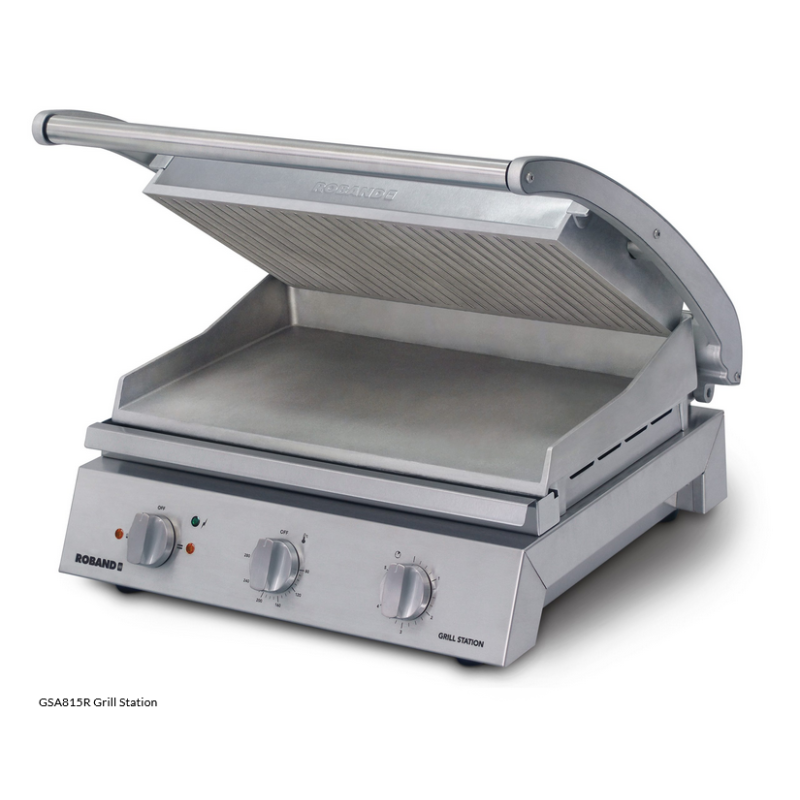 Roband GSA815R   Grill Station 8 slice, ribbed top plate, 13 Amp