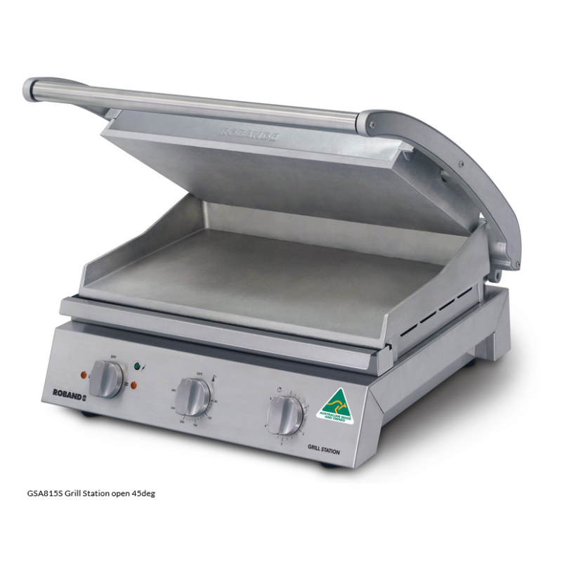 Roband GSA815S   Grill Station 8 slice, smooth plates, 13 Amp