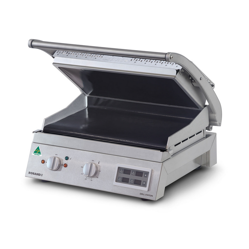 Roband GSA815SE   Grill Station Electronic Timer, 8 slice, smooth plates, 13 Amp