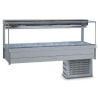 Roband SRX26RD   Square Glass Refrigerated Display Bar, 12 pans