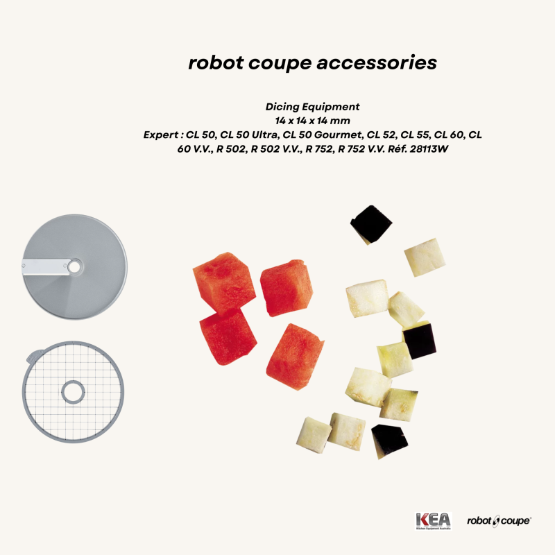 Robot Coupe Dice Equipment - 14 x 14 x 14 mm - Expert Series
