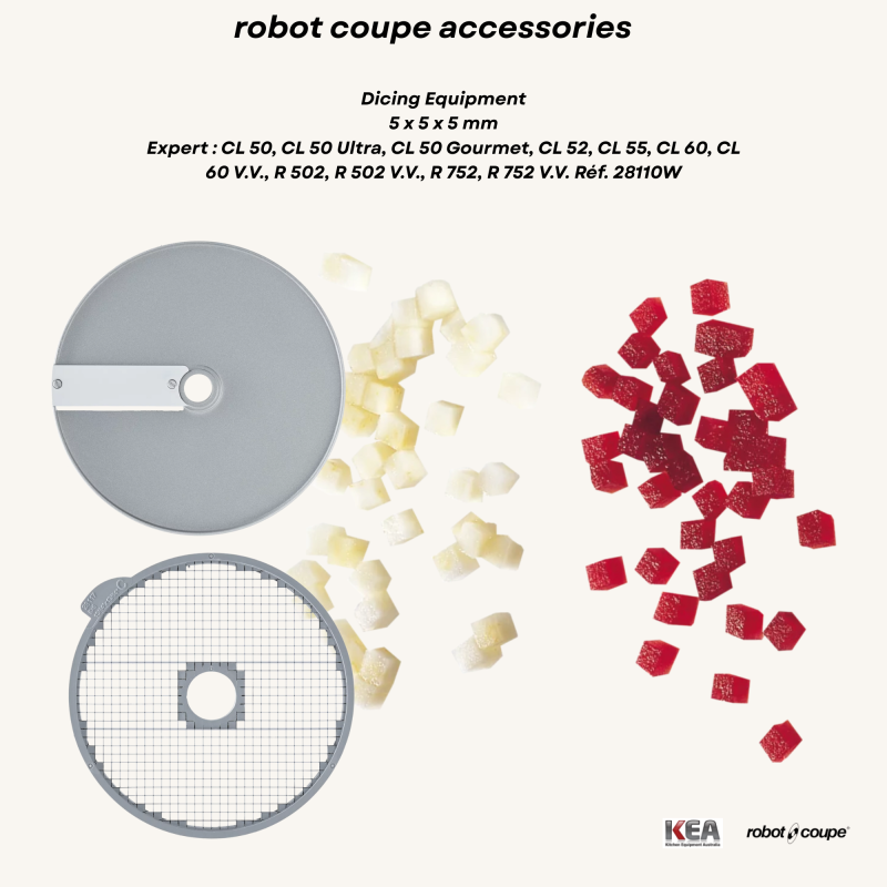 Robot Coupe Dice Equipment - 5 x 5 x 5 mm - Expert Series