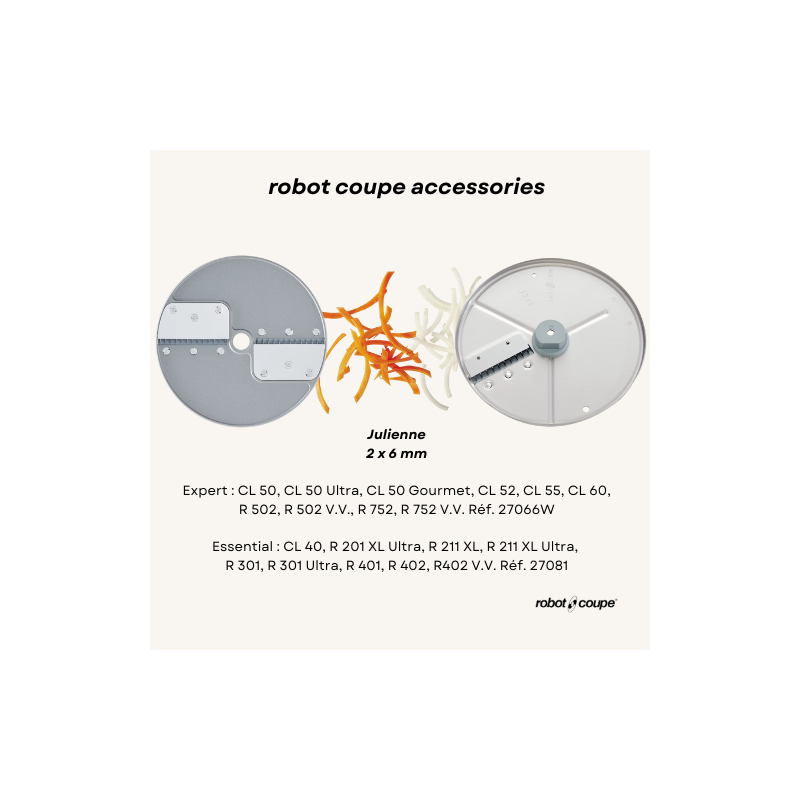 Robot Coupe Julienne - 2 x 6 mm - Essential Series