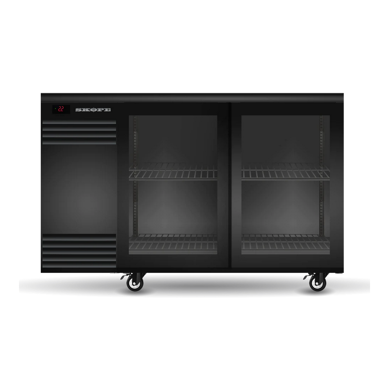 Skope BB.2.GSL BackBar 2 Glass Sliding Door Fridge
