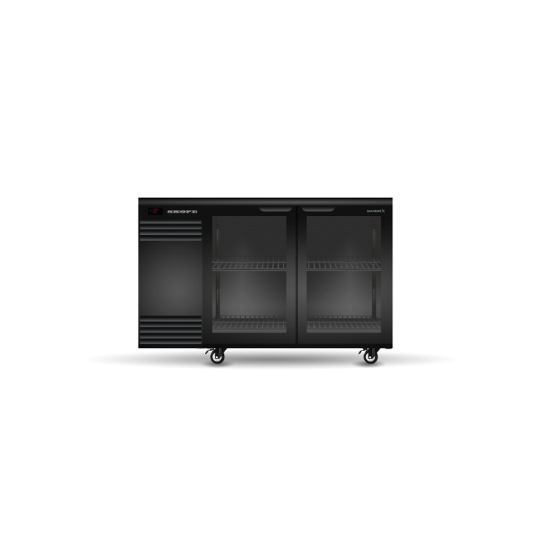Skope BB.2.GSW BackBar 2 Glass Swing Door Fridge