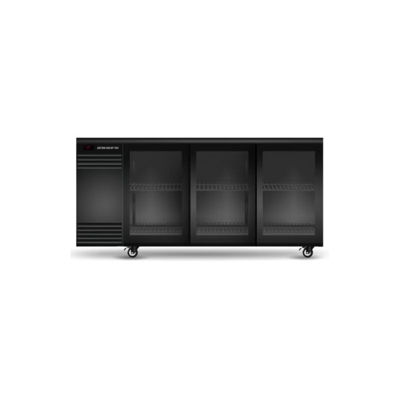 Skope BB.3.GSL BackBar 3 Glass Sliding Door Fridge