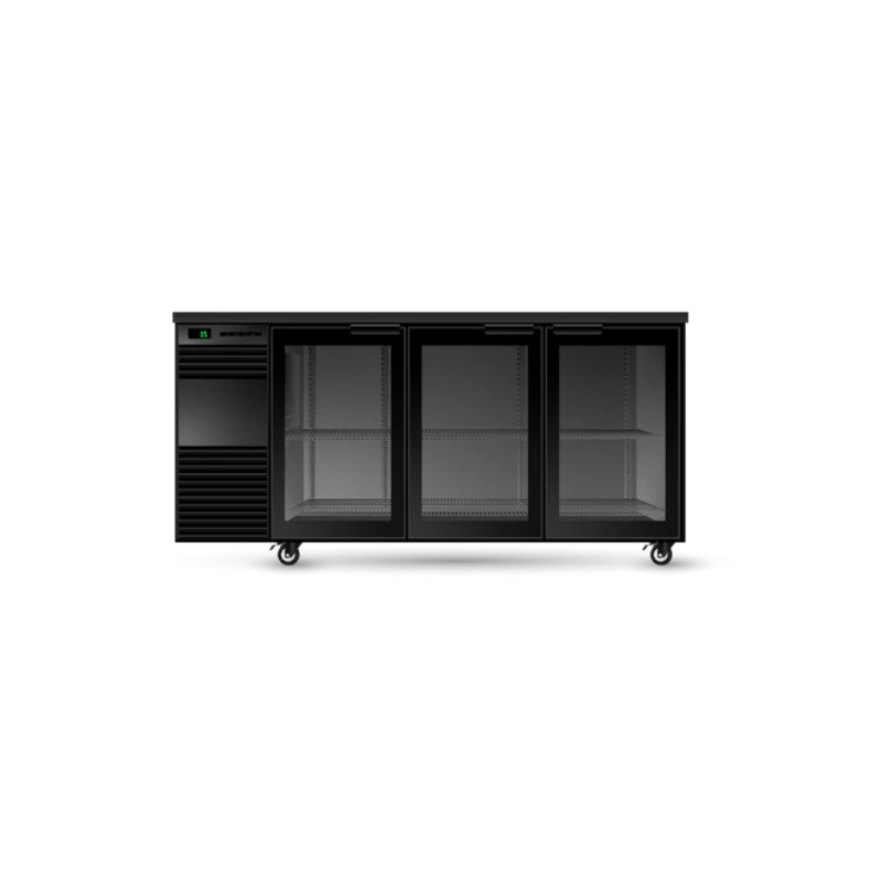 Skope BB.3.GSW BackBar 3 Glass Swing Door Fridge