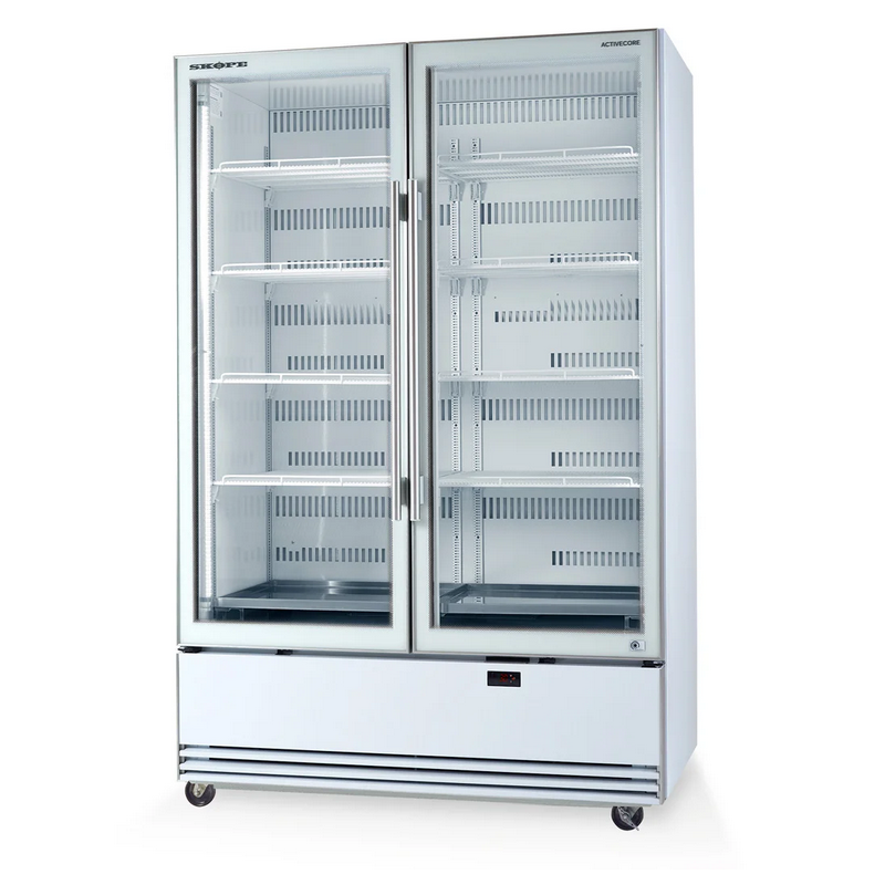 Skope BME1200N-A 2 Glass Door Display or Storage Fridge
