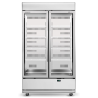 Skope BME1200N-AC 2 Glass Door Display or Storage Fridge,  Lit Sign