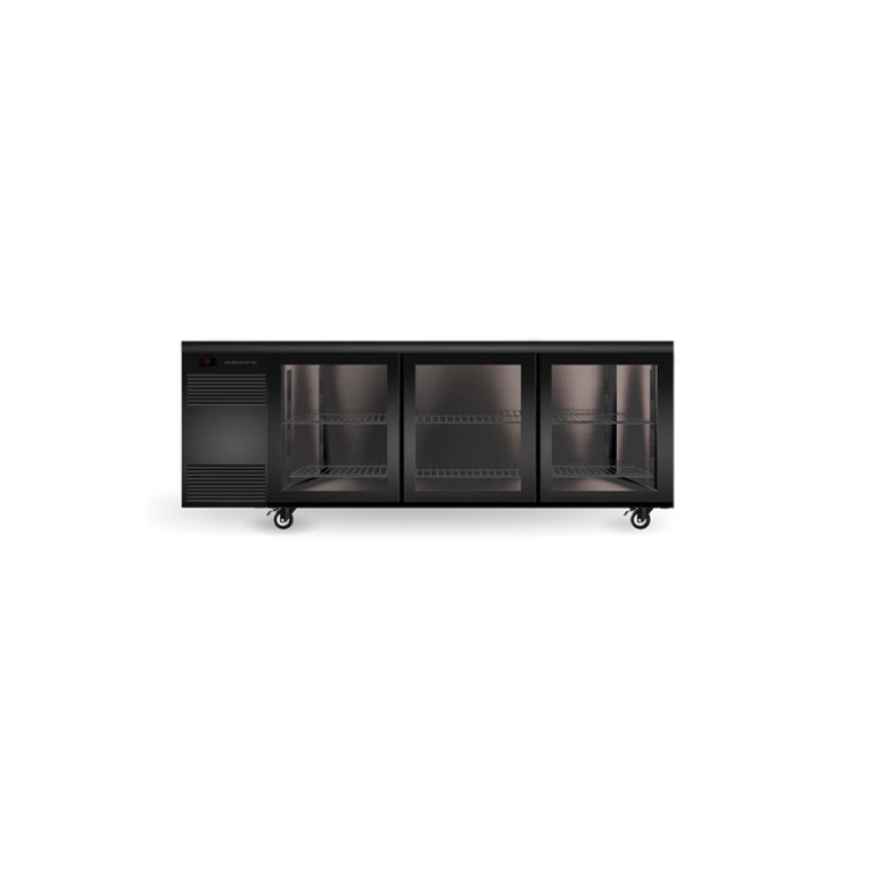 Skope CL.3.GSL BackBar 3 Glass Sliding Door CounterLine Fridge