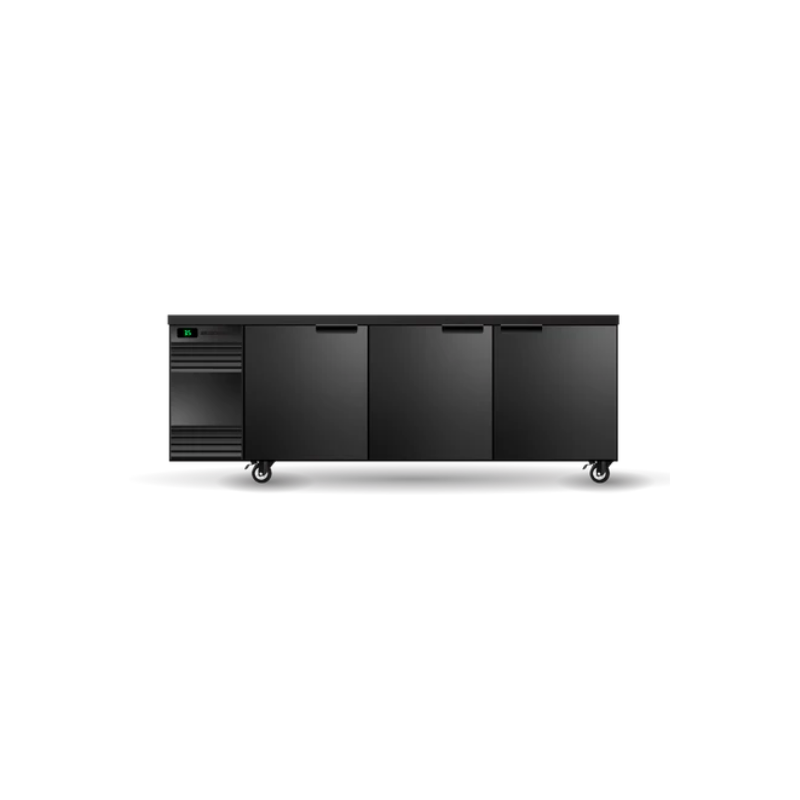 Skope CL.3.SSW BackBar 3 Solid Swing Door CounterLine Fridge