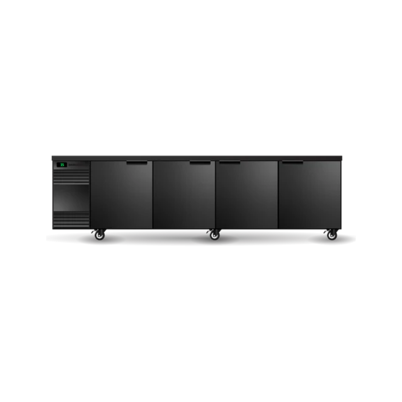 Skope CL.4.SSW BackBar 4 Solid Swing Door CounterLine Fridge