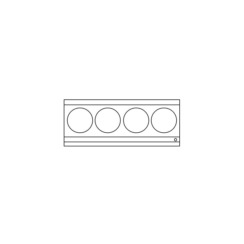 Complete WTB-4 WTBF -4 Four Hole Standard Wok Table 