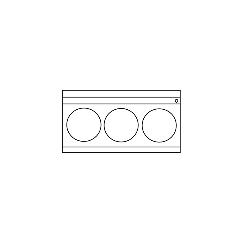 Complete WT-3/BB-2 WTF -3/BB-2  Three Hole Flued Turbo Jet Wok Table and Two Burner Boiling Section