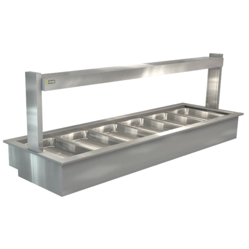 COSSIGA - COUNTERTOP HEATED BAIN MARIE - LSBM6