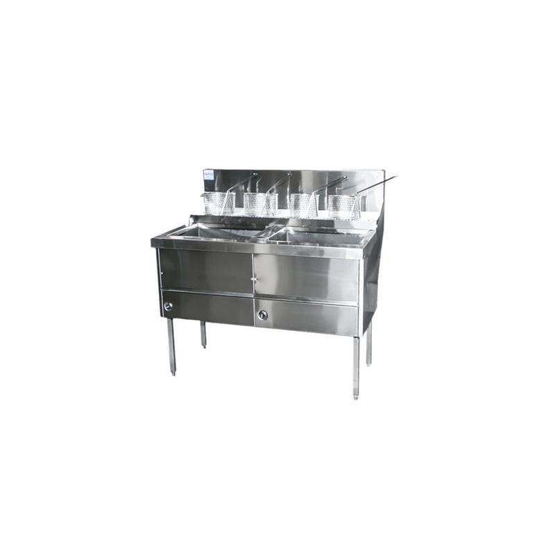 Complete WFS-2/22 Two Pan Fish and Chips Deep Fryer - 28 Liter Capacity