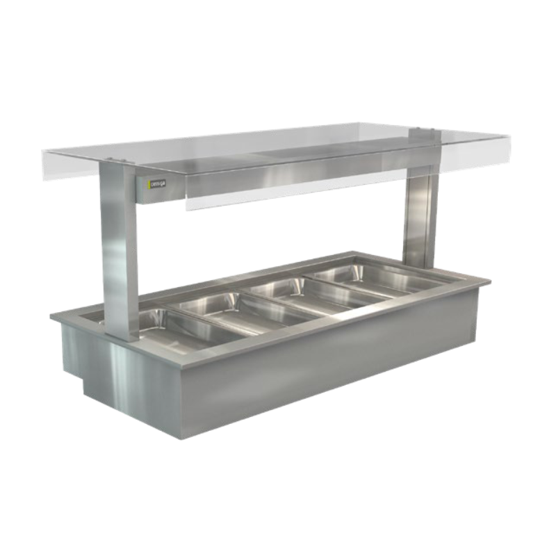 COSSIGA - COUNTERTOP HEATED BAIN MARIE - LSBM4-FT