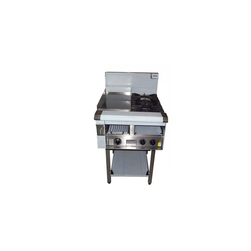 Complete BB-4/24G Four Burner Cook Top and 600mm Grill plate  Combination