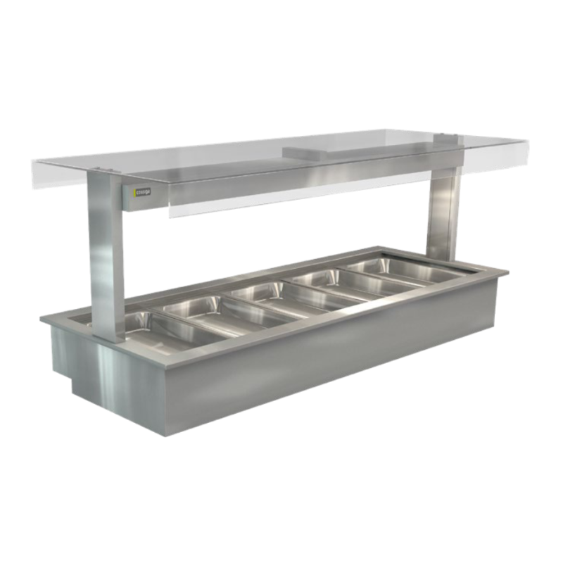 COSSIGA - COUNTERTOP HEATED BAIN MARIE - LSBM5-FT