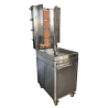 Ozsarac 4 Burner Semi-Automatic Kebab Machine With Built-in Meat Warmer  HO4BMSB