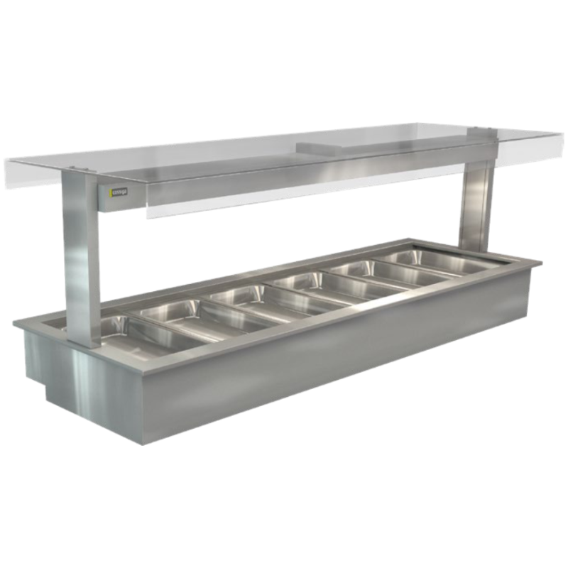 COSSIGA - COUNTERTOP HEATED BAIN MARIE - LSBM6-FT