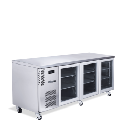  Boronia - Three Door Stainless Steel Under Counter Display Refrigerator