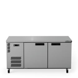 Boronia - Two Door Stainless Steel Under Counter Display Refrigerator
