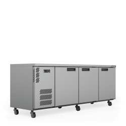  Boronia - Three Door Stainless Steel Under Counter Display Refrigerator