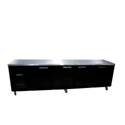  Boronia -  Four Door Black Colorbond Under Counter Display Refrigerator