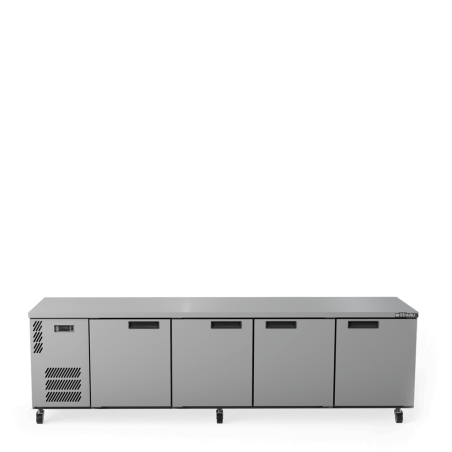 Boronia -  Four Door Stainless Steel Under Counter Display Refrigerator